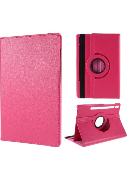 360 Derece Döner Stand Samsung Galaxy Tab S9 s8 Pu Deri Pc Tablet Kılıfı (Yurt Dışından)