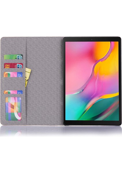 Timsah Derisi Cüzdan Standı Deri Samsung Galaxy Tab S5E SM T720 Tablet Kılıfı (Yurt Dışından)