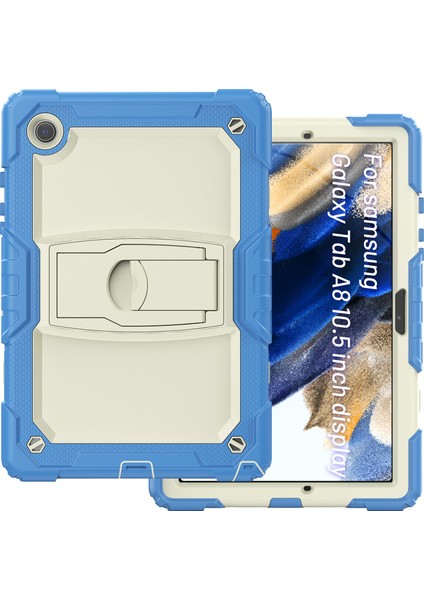 Samsung Galaxy Tab A8 10.5 (2021 2022) Kickstand Kalınlaştırılmış Pc Silikon Düşmeye Dayanıklı Omuz Askılı Tablet Kılıfı (Yurt Dışından) fiyatları