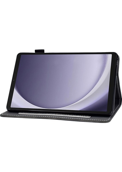 Samsung Galaxy Tab A9 Pu Deri Kart Yuvası Kalem Tutucu Standı Tablet Kılıfı (Yurt Dışından)