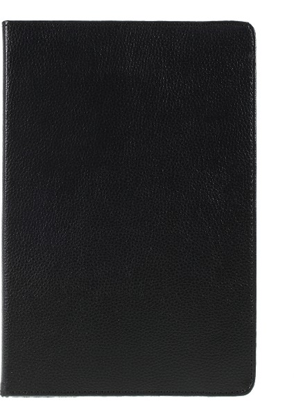 Litchi Doku 360° Dönebilen Standlı Deri Samsung Galaxy Tab S6 Lite (2020) P610 P615 (2022 2024) SIYAH Tablet Kılıfı (Yurt Dışından)