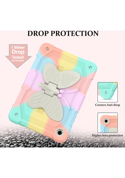 Samsung Galaxy Tab A9 Şekli Silikon Pc Tekme Standı Telefon Omuz Askısı Tablet Kılıfı (Yurt Dışından) fiyatları