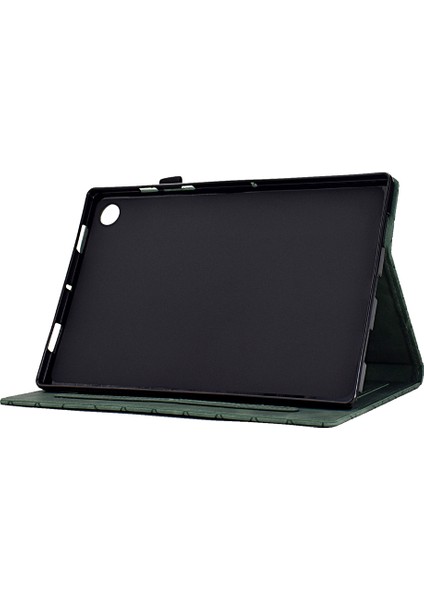 Samsung Galaxy Tab A9 Deri Kart Tutucu Tablet Kılıfı (Yurt Dışından)