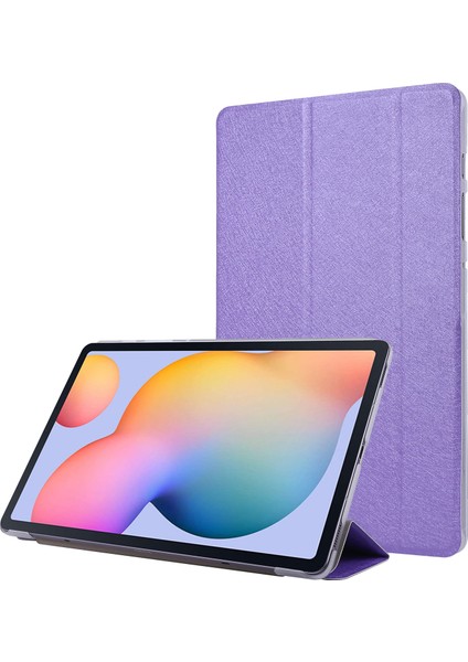Ipek Doku Deri Samsung Galaxy Tab S8 Üç Katlı Stand Koruyucu Tablet Kılıfı (Yurt Dışından)