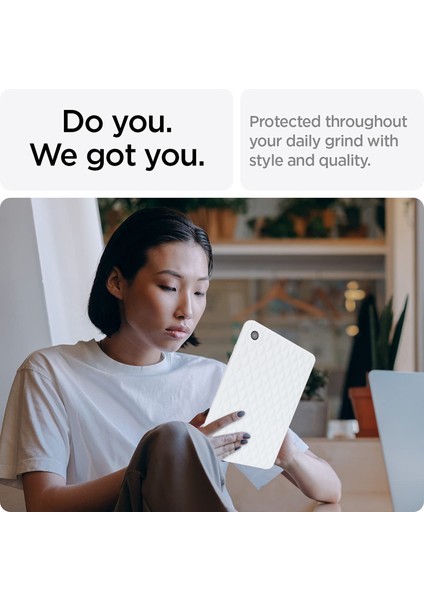 Samsung Galaxy Tab A8 10.5 (2021 2022) X200 Eşkenar Dörtgen Desenli Düşmeyi Önleyici Yumuşak Tpu Arka Beyaz Tablet Kılıfı (Yurt Dışından)