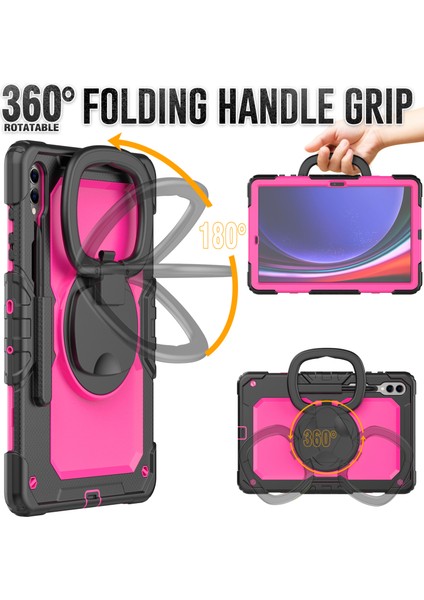 Samsung Galaxy Tab S9 SM X810 X816B X818U Pc Silikon El Kavrama Tekme Standı Omuz Askısı Tablet Kılıfı (Yurt Dışından) modelleri