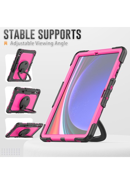 Samsung Galaxy Tab S9 SM X810 X816B X818U Pc Silikon El Kavrama Tekme Standı Omuz Askısı Tablet Kılıfı (Yurt Dışından) indirimleri