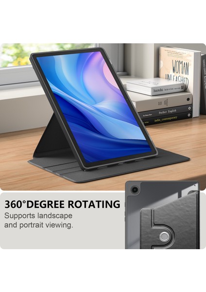 Samsung Galaxy Tab A8 10.5 (2021) SM X200 SM X205 Deri Akrilik Tpu Otomatik Uyandırma uyku Tablet Kılıfı (Yurt Dışından)
