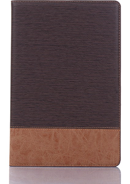 Çapraz Doku Deri Cüzdan Akıllı Samsung Galaxy Tab S6 Lite (2020) P610 P615 (2022 2024) Tablet Kılıfı (Yurt Dışından)