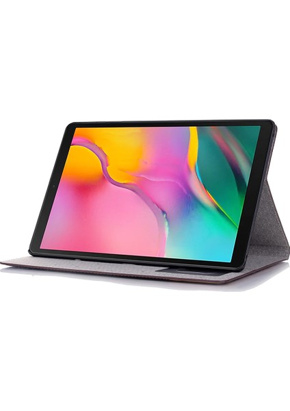 Çapraz Doku Deri Cüzdan Akıllı Samsung Galaxy Tab S6 Lite (2020) P610 P615 (2022 2024) Tablet Kılıfı (Yurt Dışından)