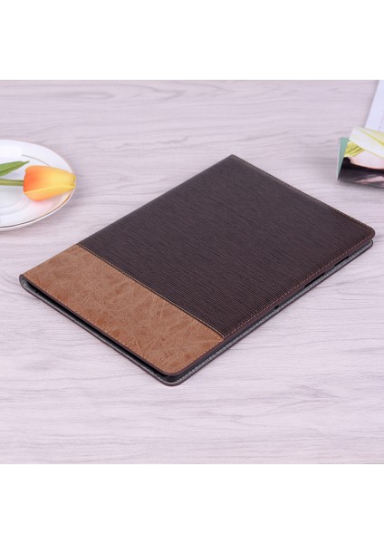 Çapraz Doku Deri Cüzdan Akıllı Samsung Galaxy Tab S6 Lite (2020) P610 P615 (2022 2024) Tablet Kılıfı (Yurt Dışından)