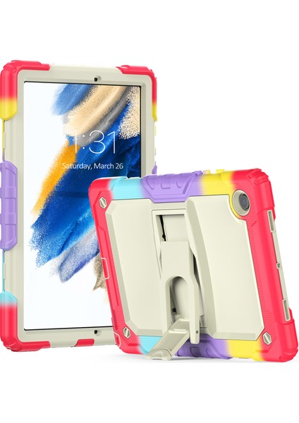 Samsung Galaxy Tab A8 10.5 (2021 2022) Kalınlaştırılmış Silikon Pc Omuz Askılı Koruyucu Kamuflaj Tablet Kılıfı (Yurt Dışından)