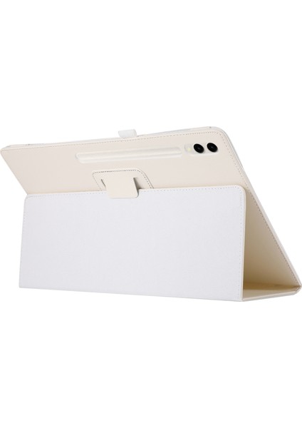 Samsung Galaxy Tab S9 Ultra Pu Deri Iki Katlı Stand Beyaz Tablet Kılıfı (Yurt Dışından) modelleri