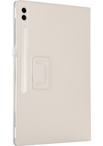 Samsung Galaxy Tab S9 Ultra Pu Deri Iki Katlı Stand Beyaz Tablet Kılıfı (Yurt Dışından) fırsatları