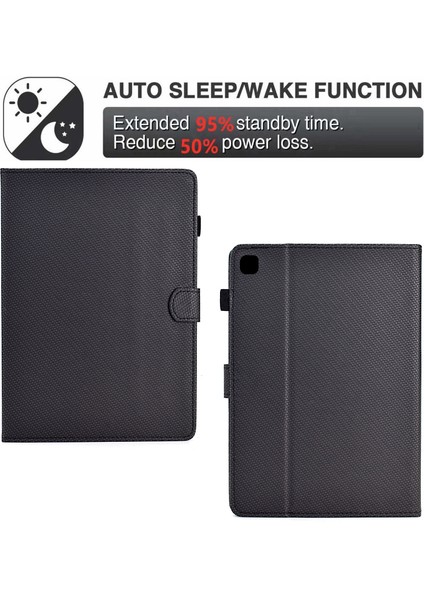 Samsung Galaxy Tab A7 10.4 (2020) T500 T505 Katlanır Stand Deri Tablet Kılıfı (Yurt Dışından)