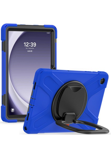 Seashell Digital Samsung Galaxy Tab A9 Case Pc Silikon Dönen Kickstand Tablet Kılıfı (Yurt Dışından)