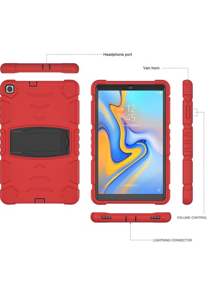 Samsung Galaxy Tab A 10.1 (2019) SM T510 (WI FI) SM T515 (Lte) Pc Silikon Kick Stand Tablet Kılıfı (Yurt Dışından)