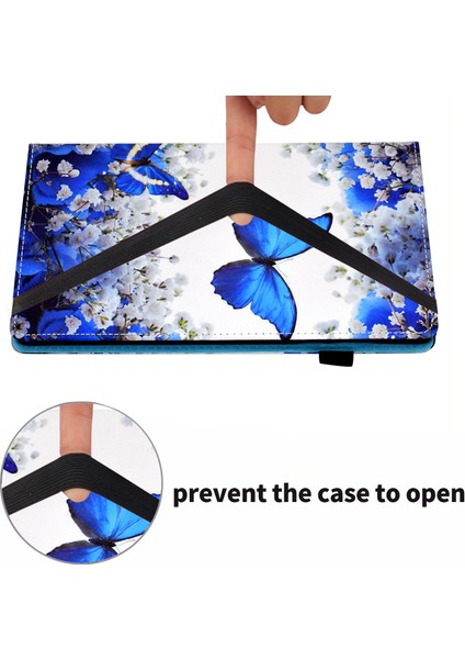 Elastik Bant Desen Baskı Standı Kart Tutucu Samsung Galaxy Tab A7 Lite 8.7 Inç SM T220 (WI FI) SM T225 Tablet Kılıfı (Yurt Dışından) fiyatları