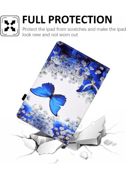 Elastik Bant Desen Baskı Standı Kart Tutucu Samsung Galaxy Tab A7 Lite 8.7 Inç SM T220 (WI FI) SM T225 Tablet Kılıfı (Yurt Dışından) modelleri