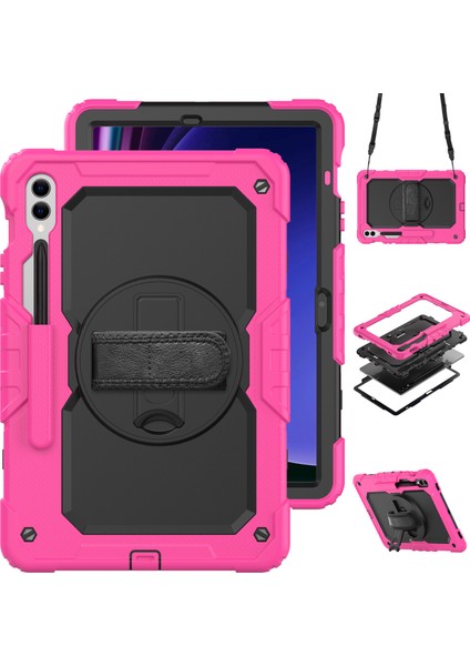 Samsung Galaxy Tab S9 FE SM X610 SM X616B Pc Silikon Pet Ekran Koruyucu Kickstand Tablet Kılıfı (Yurt Dışından)