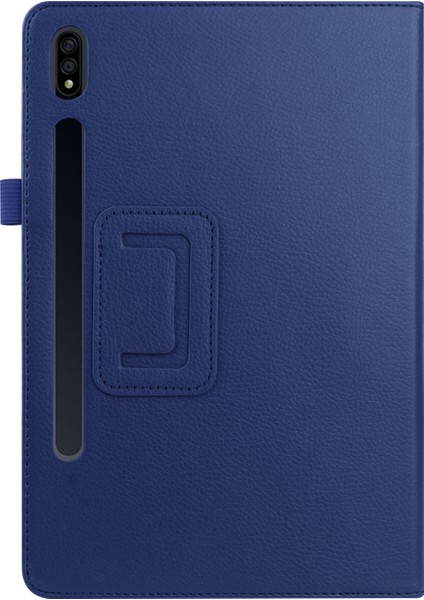 Litchi Deri Deri Standlı Samsung Galaxy Tab S7 T870 T875 S8 Tablet Kılıfı (Yurt Dışından)