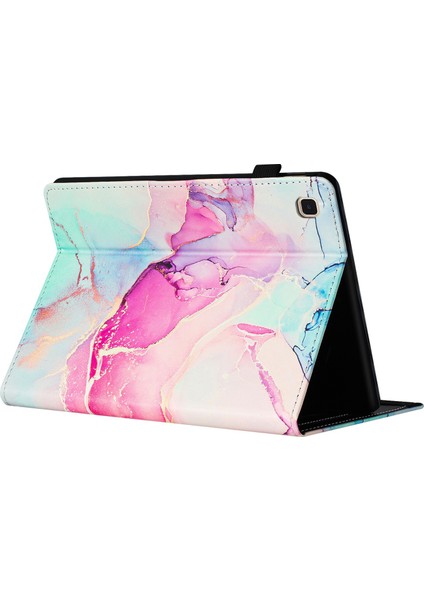 Samsung Galaxy Tab S6 Lite (2024 2022 2020) P610 Otomatik Uyandırma uyku Pu Deri Mermer Tablet Kılıfı (Yurt Dışından)