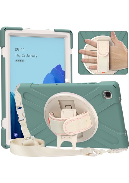 Samsung Galaxy Tab A7 10.4 (2020 2022) T500 T505 T507 T505N Gökkuşağı Askı Tekme Standı Tablet Kılıfı (Yurt Dışından)