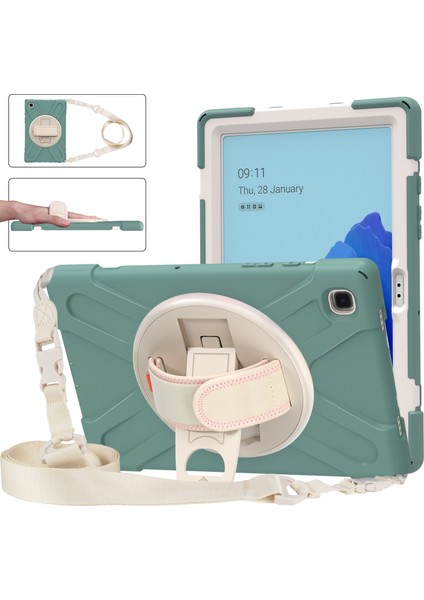 Samsung Galaxy Tab A7 10.4 (2020 2022) T500 T505 T507 T505N Gökkuşağı Askı Tekme Standı Tablet Kılıfı (Yurt Dışından)
