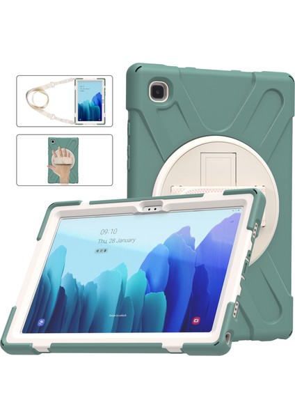 Samsung Galaxy Tab A7 10.4 (2020 2022) T500 T505 T507 T505N Gökkuşağı Askı Tekme Standı Tablet Kılıfı (Yurt Dışından)