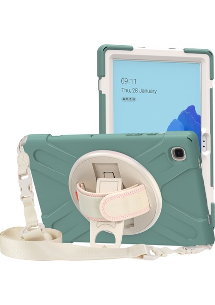 Samsung Galaxy Tab A7 10.4 (2020 2022) T500 T505 T507 T505N Gökkuşağı Askı Tekme Standı Tablet Kılıfı (Yurt Dışından)