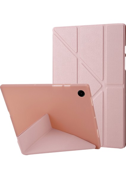 Samsung Galaxy Tab A9 Origami Standı Deri Silikon Tablet Kılıfı (Yurt Dışından)