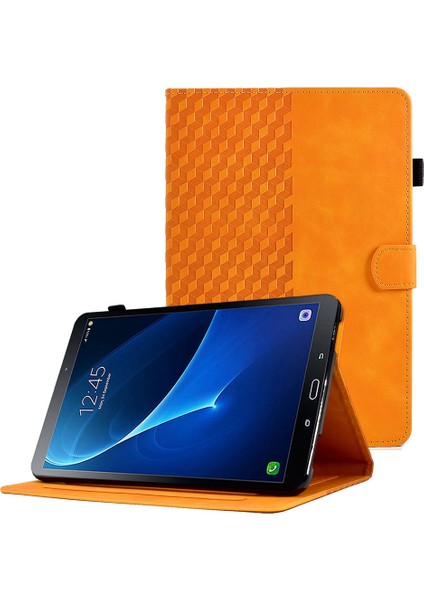Samsung Galaxy Tab A 10.1 (T580 T585) Otomatik Uyandırma uyku Anti Düşme Kart Yuvaları standı Deri Tablet Kılıfı (Yurt Dışından)