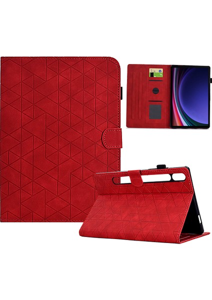 Samsung Galaxy Tab S9 Koruyucu Kart Yuvası Pu Deri Tablet Kılıfı (Yurt Dışından)