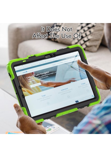Samsung Galaxy Tab S9 Fe SM X510 SM X516B Pc Silikon Pet Ekran Koruyucu El Kayışı Tablet Kılıfı (Yurt Dışından)