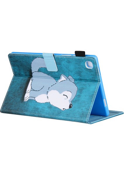 Desen Baskı Kart Tutucu Samsung Galaxy Tab A8 10.5 (2021) SM X200 X205 A8 10.5 (2022) SEVIMLI Kurt Tablet Kılıfı (Yurt Dışından) indirimleri