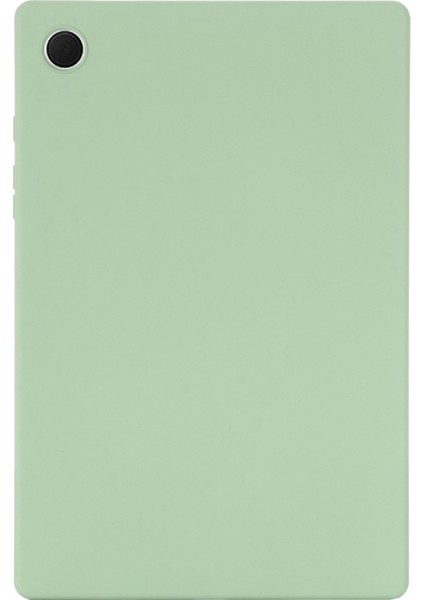 Sıvı Silikon Samsung Galaxy Tab A8 10.5 (2021 2022) Mikrofiber Astar İnce Tablet Kılıfı (Yurt Dışından)