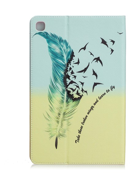 Samsung Galaxy Tab S6 Lite (2020) P610 P615 (2022 2024) TÜY Kuşlar Desen Baskı Çevirmeli Deri Cüzdan Tablet Kılıfı (Yurt Dışından)