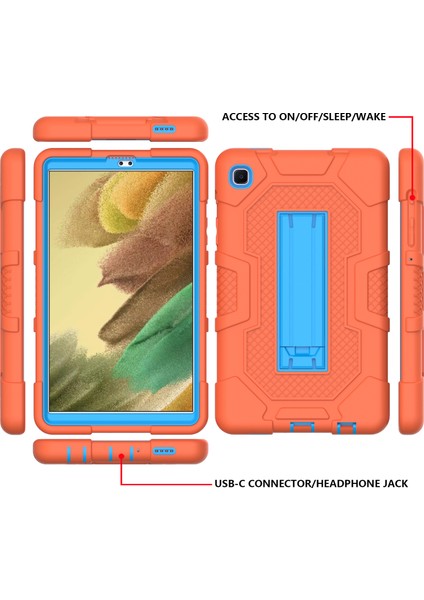 Pc Tpu Silikon Kontrast mlı B3 Samsung Galaxy Tab A7 Lite Kaydırmalı Standlı 8 7 Inç Tablet Kılıfı (Yurt Dışından) modelleri