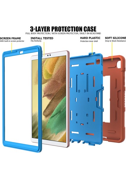 Pc Tpu Silikon Kontrast mlı B3 Samsung Galaxy Tab A7 Lite Kaydırmalı Standlı 8 7 Inç Tablet Kılıfı (Yurt Dışından) indirimleri