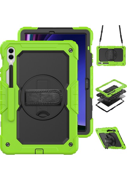 Samsung Galaxy Tab S9 FE SM X610 SM X616B Pc Silikon Pet Ekran Koruyucu Kickstand Tablet Kılıfı (Yurt Dışından)