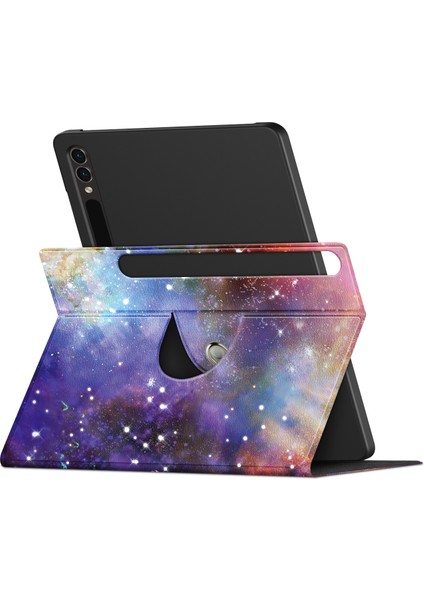 Samsung Galaxy Tab S9 SM X810 (Wi Fi) SM X816B (5g Global) SM X818U (5g Us) Pu Deri Desen Baskı Standı Galaxy Döner Tablet Kılıfı (Yurt Dışından)