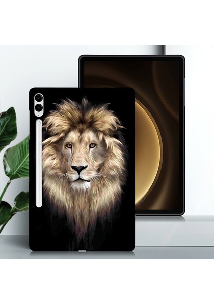 Samsung Galaxy Tab S9 Fe tab S9 Tpu Desen Baskı İnce Koruyucu Aslan Tablet Kılıfı (Yurt Dışından) fiyatları