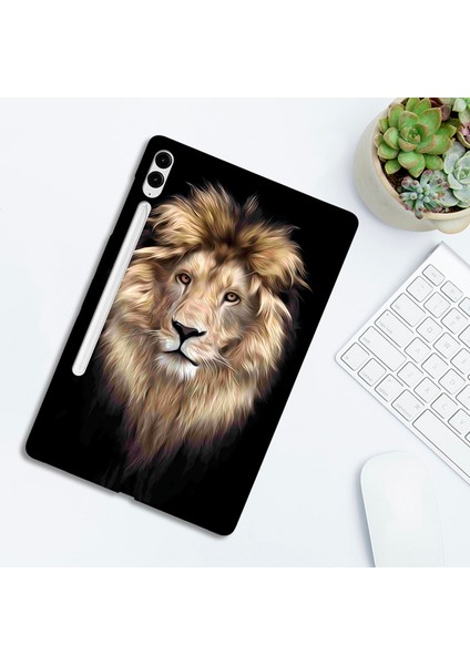Samsung Galaxy Tab S9 Fe tab S9 Tpu Desen Baskı İnce Koruyucu Aslan Tablet Kılıfı (Yurt Dışından) modelleri