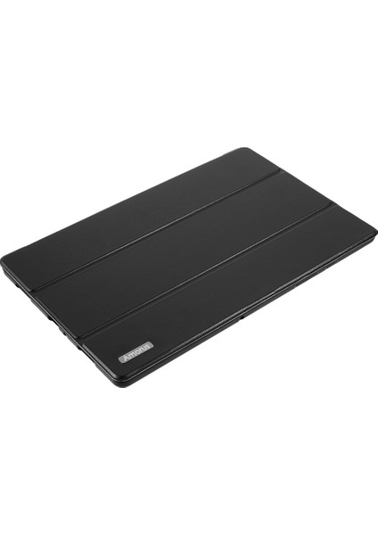 Samsung Galaxy Tab A7 10.4 (2020 2022) T500 SIYAH Üç Katlı Deri Standlı Şık Tablet Kılıfı (Yurt Dışından)