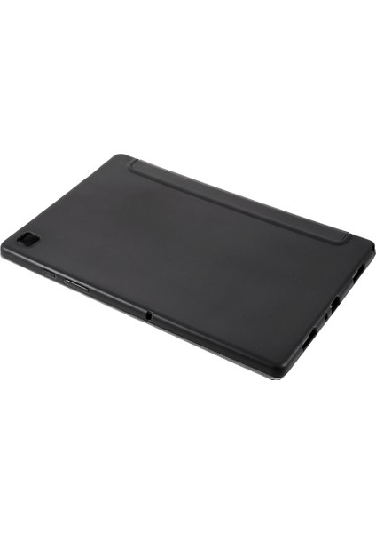 Samsung Galaxy Tab A7 10.4 (2020 2022) T500 SIYAH Üç Katlı Deri Standlı Şık Tablet Kılıfı (Yurt Dışından)