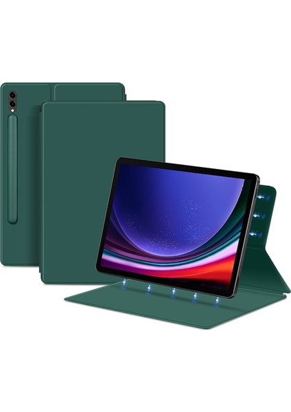 Samsung Galaxy Tab S9 Pu Deri Manyetik Emme Standı Tablet Kılıfı (Yurt Dışından)