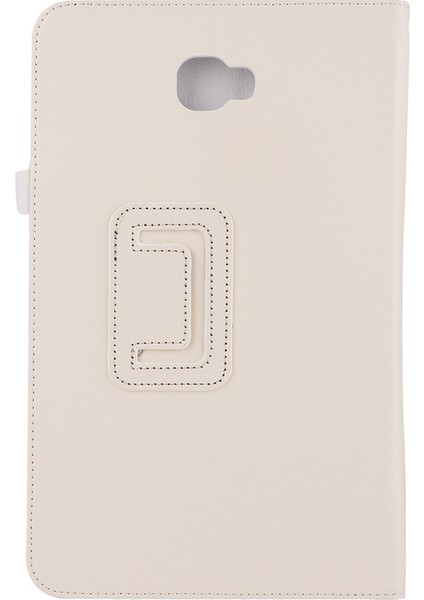 Litchi Tahıl Akıllı Deri Samsung Galaxy Tab A 10.1 (2016) T580 T585 BEIGE Tablet Kılıfı (Yurt Dışından) fiyatları