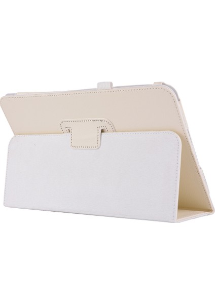Litchi Tahıl Akıllı Deri Samsung Galaxy Tab A 10.1 (2016) T580 T585 BEIGE Tablet Kılıfı (Yurt Dışından) modelleri