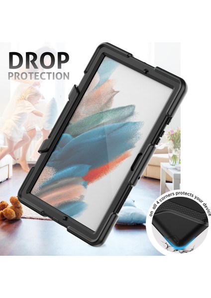 Samsung Galaxy Tab A8 10.5 (2021 2022) Pc Silikon Pet Ekran Koruyucu Tekme Standı Tablet Kılıfı (Yurt Dışından)