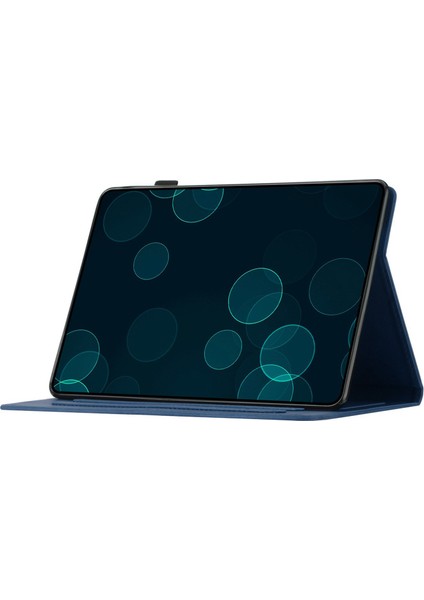 Samsung Galaxy Tab A8 10.5 (2021) X200 X205 (2022) Kart Tutucu Hindistan Cevizi Ağacı Baskılı Deri Tablet Kılıfı (Yurt Dışından)